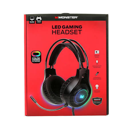 Monster Gaming Headset (Red)